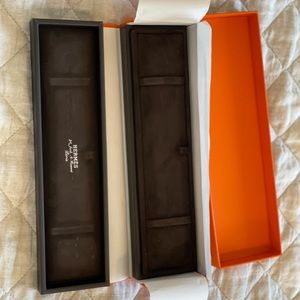 Hermes bracelet box with orange box